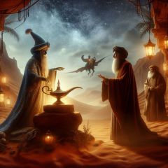 불의 위대한 재상의 욕망의 모래 사막 전설 이야기